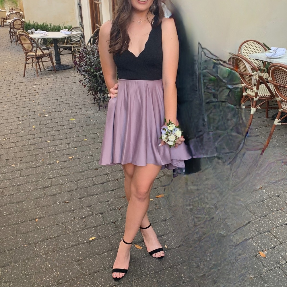 dress with hidden pockets, semi-formal